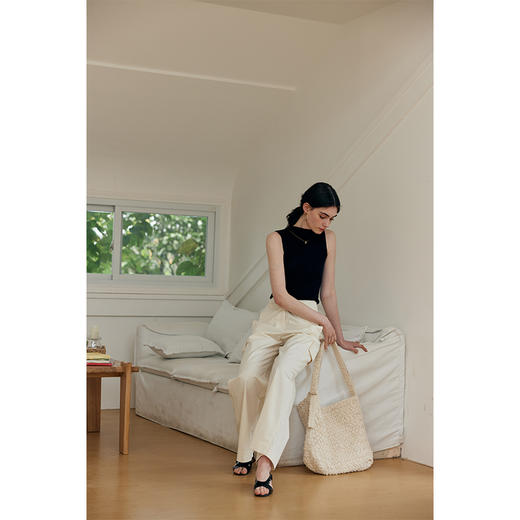 HeyDress工装天丝阔腿裤女春夏高腰双兜宽松显瘦休闲裤百搭长裤子 商品图2