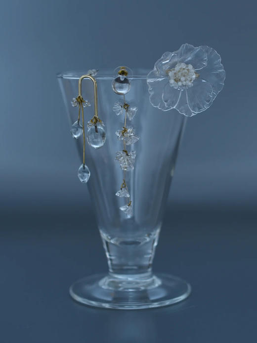 订购8周到｜Monshiro-SANKAYOU-透明花朵 树脂 胸针［日本设计师］ 商品图7