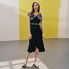 EITIE爱特爱夏季新款气质时尚高腰拼接连衣裙7407170 商品缩略图1
