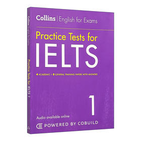 柯林斯雅思模拟题 英文原版 Practice Tests for IELTS  英文版 进口英语书籍教材