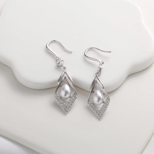 【宏艺珠宝】倚栏听风·银s925耳饰 商品图1