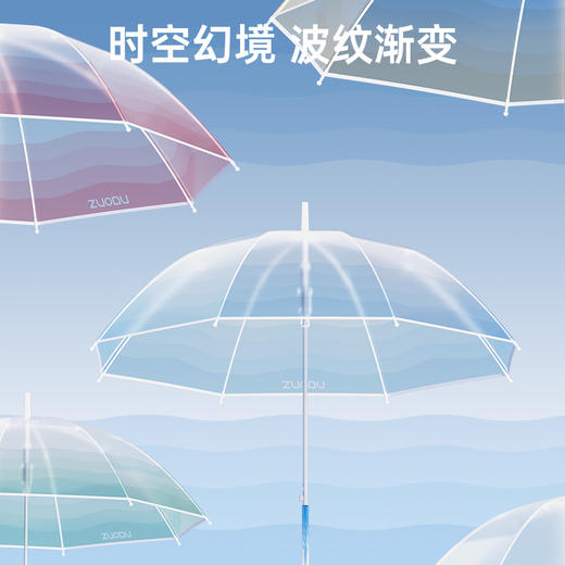 左都水母透明长柄雨伞 商品图1