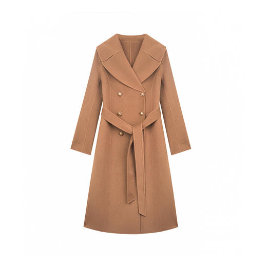 N°28 /AW气质大衣中长款经典双排扣毛呢外套8351D908  商品图1