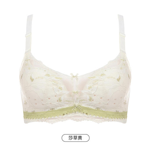 都市丽人凉感小凉风内衣女蕾丝文胸AB杯适穿3/4杯薄款树脂胶圈三排扣LB42B2 商品图11