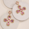 Rococo洛可可系列｜安娜公主十字粉色耳环 商品缩略图3