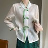 纤束马新中式典雅盘扣刺绣衬衣 商品缩略图6