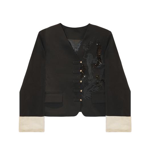 【破价】N°28“喜上眉梢”新中式上衣女刺绣短款高级感外套9A11W003 商品图1