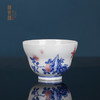青花釉里红蝶恋花束腰杯 商品缩略图0