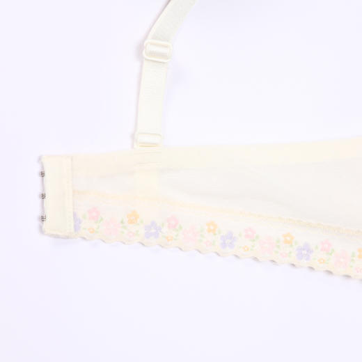 都市丽人自然舒适3D创新花形杯内衣女蕾丝文胸B杯适穿3/4杯薄款无钢圈三排扣LB42C7 商品图8