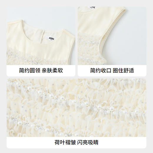 女童仙气公主礼裙裙子夏季新款安奈儿童装实体店同款AG423779 商品图4