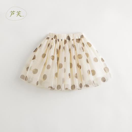 【马克珍妮芦芙】女童米咖波点轻盈网纱短裙半身裙夏装新款240732 商品图1
