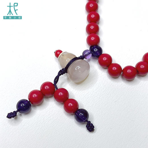 108朱砂紫水晶樱花玛瑙 手串/项链 多用款扩香 手链/项链 商品图1