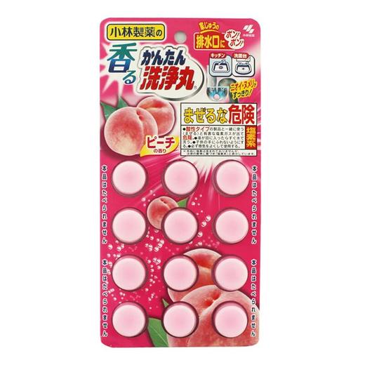 小林制药 排水管除臭疏通清洁丸 粉红色 12粒 商品图0