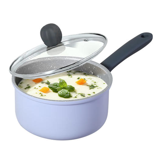 炊大皇（COOKER KING）奶锅不粘锅 匠紫18cm小汤锅泡面宝宝辅食热奶锅 电磁炉通用JZ18NG 商品图0