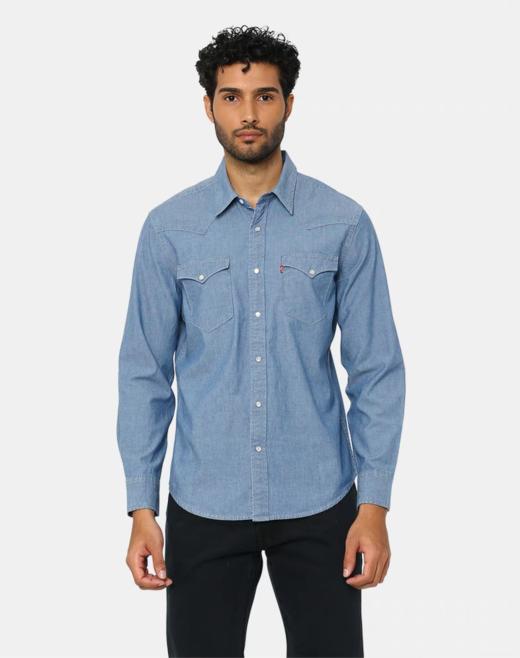 【云粉节】【新品】6楼 李维斯25新款男士牛仔衬衫 857440047 吊牌价549 商品图0