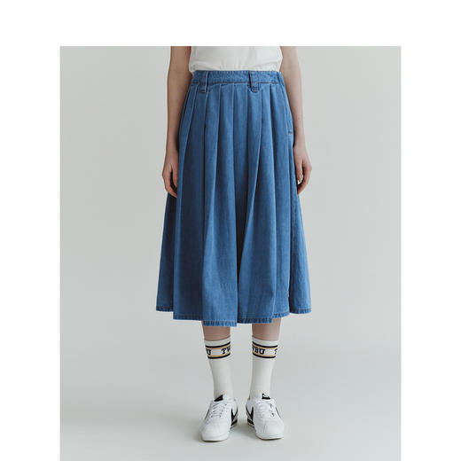 TeenieWeenie小熊字母牛仔半身裙女夏季女短裙TTWJ246403N 商品图1