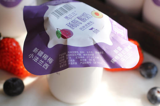 新疆马三三酸奶·小白罐原味酸奶·零蔗糖酸奶·树莓酸奶·西梅酸奶·四种口味混搭装·全国包邮· 商品图5
