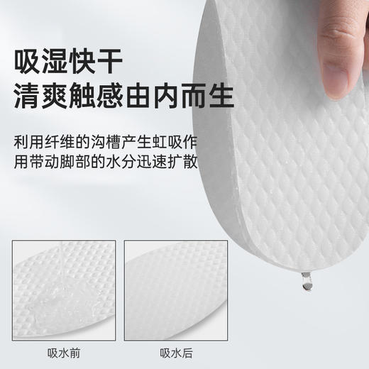 「5双装！拍2发3」一次性鞋垫吸汗 夏季运动抛弃型军训免洗薄款便捷鞋垫配饰 商品图4