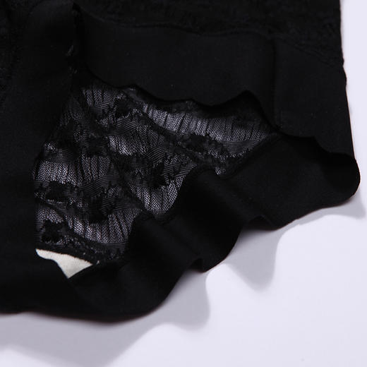 都市丽人基础系列蕾丝网布内裤女蕾丝女士内裤中腰平角内裤LK45C1 商品图6