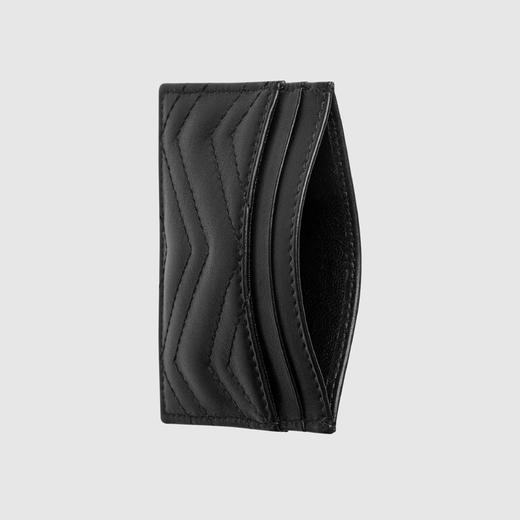 GUCCI 古驰 女士 GG Marmont系列 卡片夹 黑色 443127 DTD1T 1000 商品图1