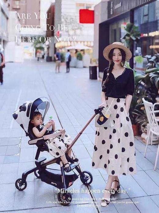 elittle逸乐途小奶牛遛娃婴儿手推车溜娃神器超轻便可折叠可坐躺 商品图3