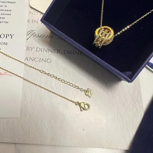 施华洛世奇双环项链】环环相扣项链“双环项链 商品图0