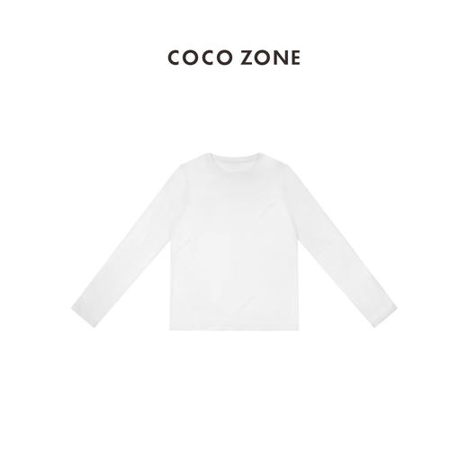 COCO ZONE2024春季新款长袖T恤圆领显瘦内搭打底衫 24C10114 商品图1
