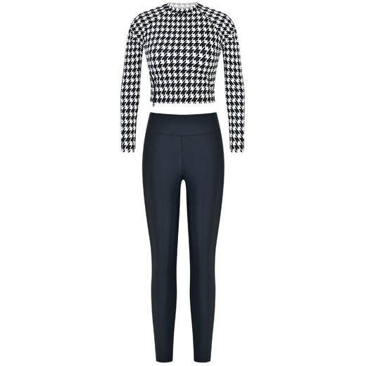 sisia2024新款泳衣女性感长袖冲浪浮潜长裤显瘦遮腹分体泳衣套装 商品图9