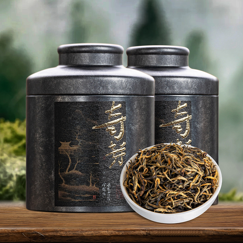 【年货礼盒】茶叶 红茶 金骏眉 奇芽  浓香型 正宗武夷茶 年货礼盒 五虎 125g