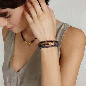 北京仓｜Chan Luu-MANO-堇青石 皮革 手链［美国设计师］