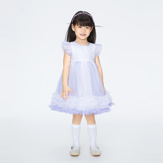女童渐变网纱礼裙公主裙夏季新款安奈儿童装实体店同款XG423836 商品图5