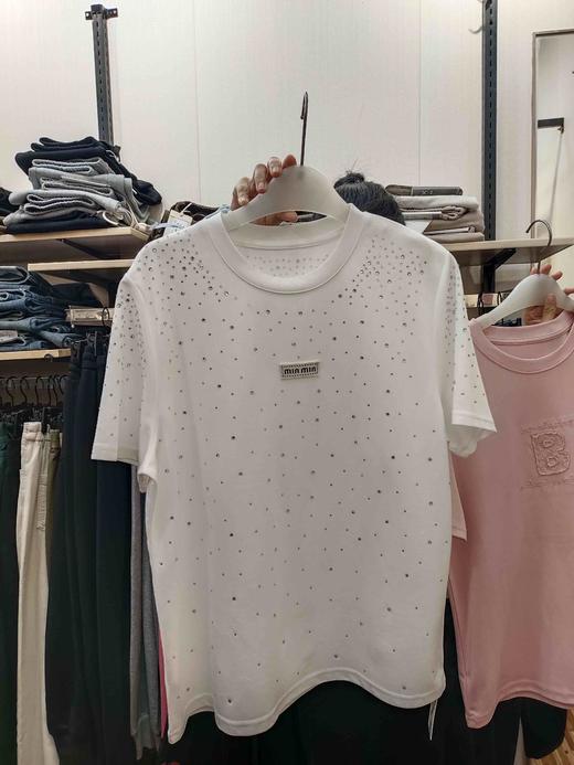 女烫钻标圆领T6020 商品图0