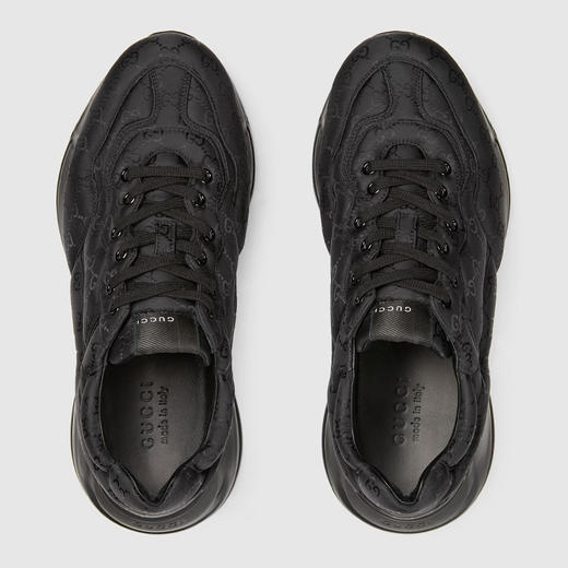 GUCCI 古驰 男士 Rhyton系列 GG休闲运动鞋 黑色 757862 UUY00 1000 商品图2