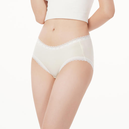 都市丽人基础系列舒肤棉内裤女超爽棉纯棉女士内裤低腰平角内裤LK45D9 商品图2