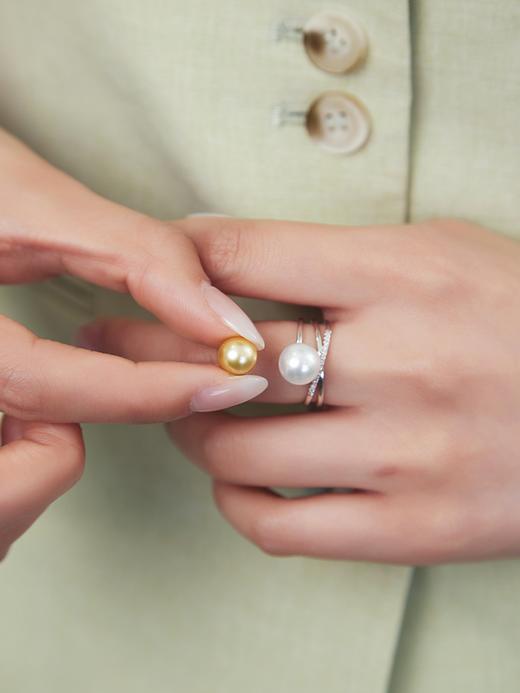 【黑科技】悦甄 18k金黑科技珠宝可拆卸珍珠戒托（定制款无质量问题不支持7天无理由退换货） 商品图1