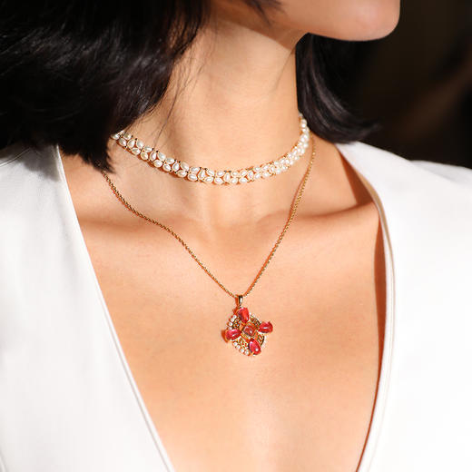 Rococo洛可可系列｜安娜公主粉色吊坠 商品图4