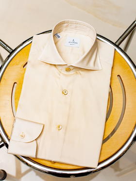 Avino 浅黄天丝混棉衬衫