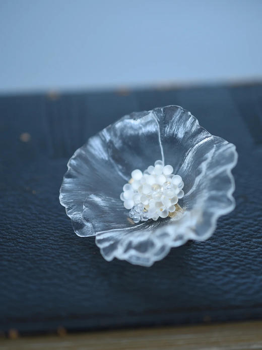 订购8周到｜Monshiro-SANKAYOU-透明花朵 树脂 胸针［日本设计师］ 商品图5