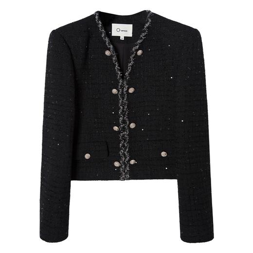 西嘉C+IMPRESS/西嘉高定暗格肌理亮片小香风外套女WT2401066 商品图4