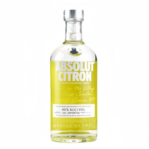 【单瓶】瑞典原装进口 绝对伏特加(柠檬味) Absolut Vodka 40%vol 700ml 同城免邮 商品图0
