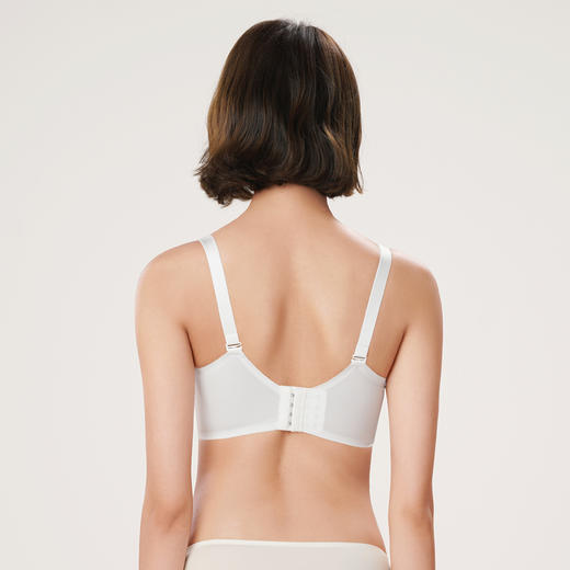 都市丽人凉感小凉风内衣女蕾丝文胸B杯适穿3/4杯薄款无钢圈四排扣LB42B5 商品图3