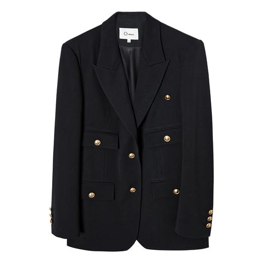 西嘉C+IMPRESS/西嘉老钱绅士风西装外套醋酸胸袢设计WT2401043 商品图4