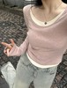 <曾小咸推荐>  假两件感拼接撞色上衣 商品缩略图4