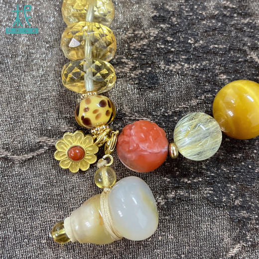 财运集合 2024离火财运亨通手链 阿赛黄水晶单圈扩香手链 商品图1