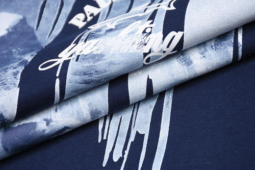 鲨鱼 山脉与鲨鱼印花 纯棉 圆领短袖T恤 PSS159 商品图13