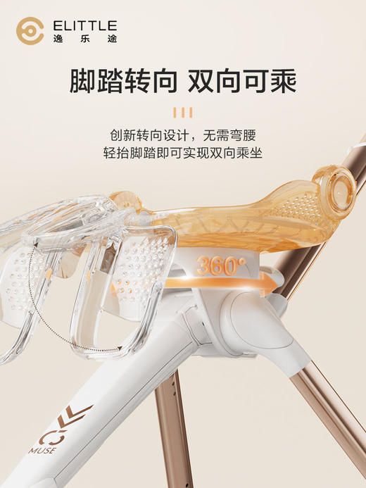 elittle逸乐途C3遛娃婴儿推车溜娃神器轻便可折叠可坐可躺婴儿车 商品图5