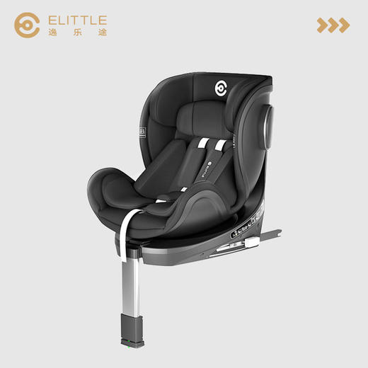 elittle逸乐途360度旋转儿童安全座椅0-12岁汽车载宝宝婴儿小骑士 商品图0