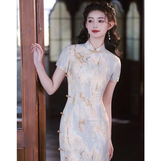 复古优雅，民国中国风高端旗袍春夏季新款改良旗袍连衣裙BJS-9070 商品图0
