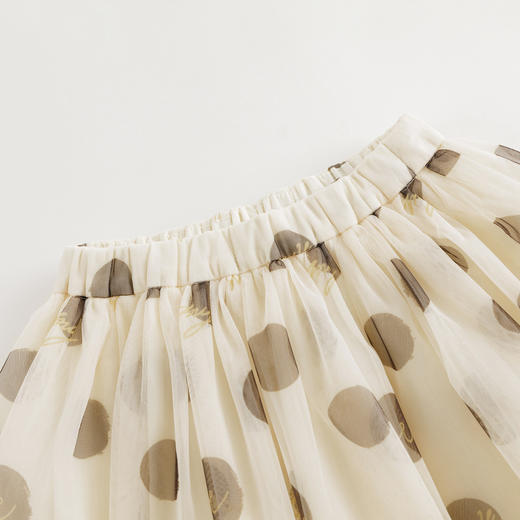 【马克珍妮芦芙】女童米咖波点轻盈网纱短裙半身裙夏装新款240732 商品图2