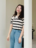 【百图lulu定制】【棉花糖针织衫】花瓣领 柔软 多彩条纹针织衫 商品缩略图11